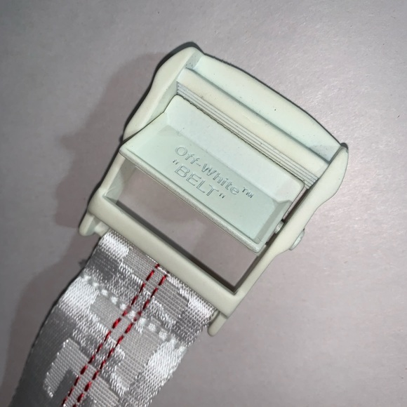 OFF-WHITE one size Safety White Nylon Web BELT - Picture 5 of 11